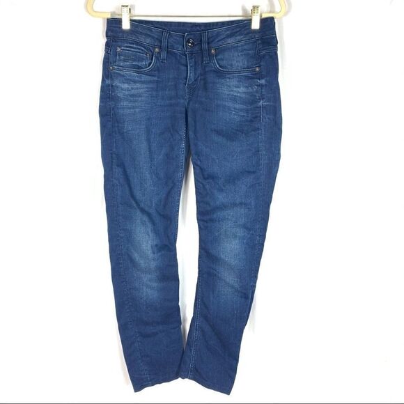 G-STAR RAW 3301 SKINNY STRETCHY BLUE JEANS Sz 26 - Picture 1 of 9